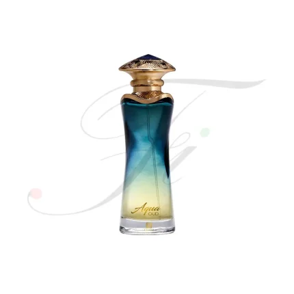 AQUA OUD Eau De Parfum 90ML by Ahmed Al Maghribi luxury fresh oud Arabian perfume bottle and packaging